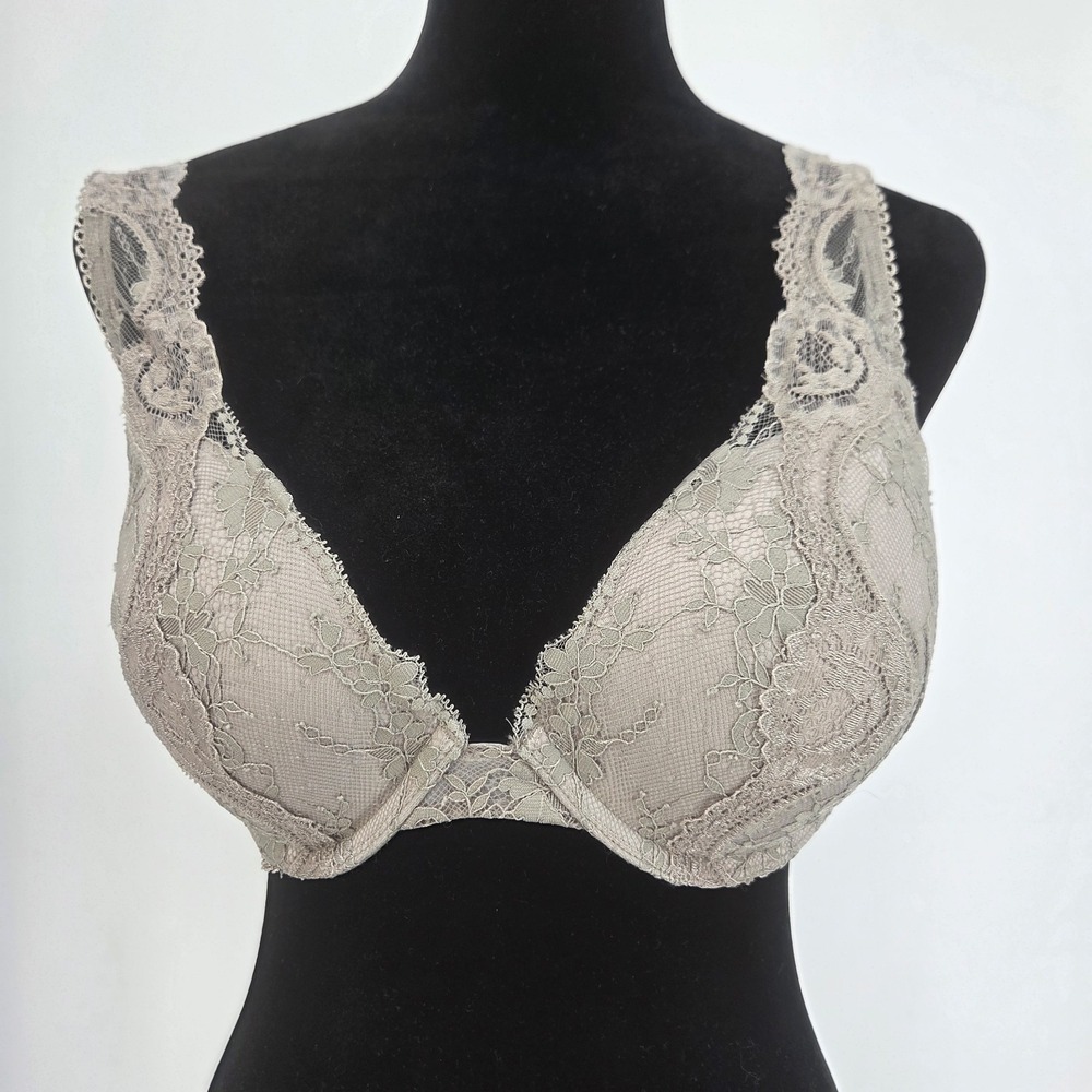 Victoria's Secret Dream Angels Push Up Padded Bra 32DD Grayish Brown
